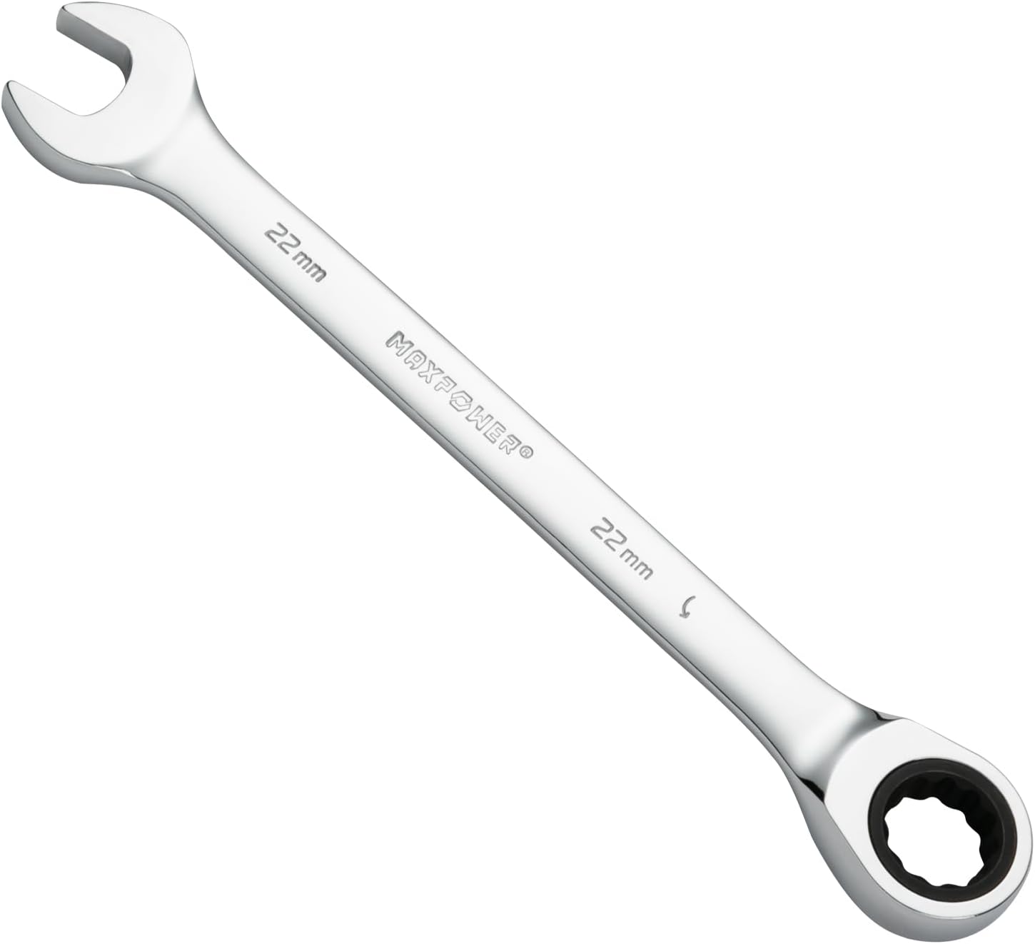 22-mm-kombinationsratschenschlüssel – 1-teilig – Geschmiedeter Chrom-vanadium-stahl – 72-zahn-mechanismus – Für Industrie Und Kfz – Verchromt