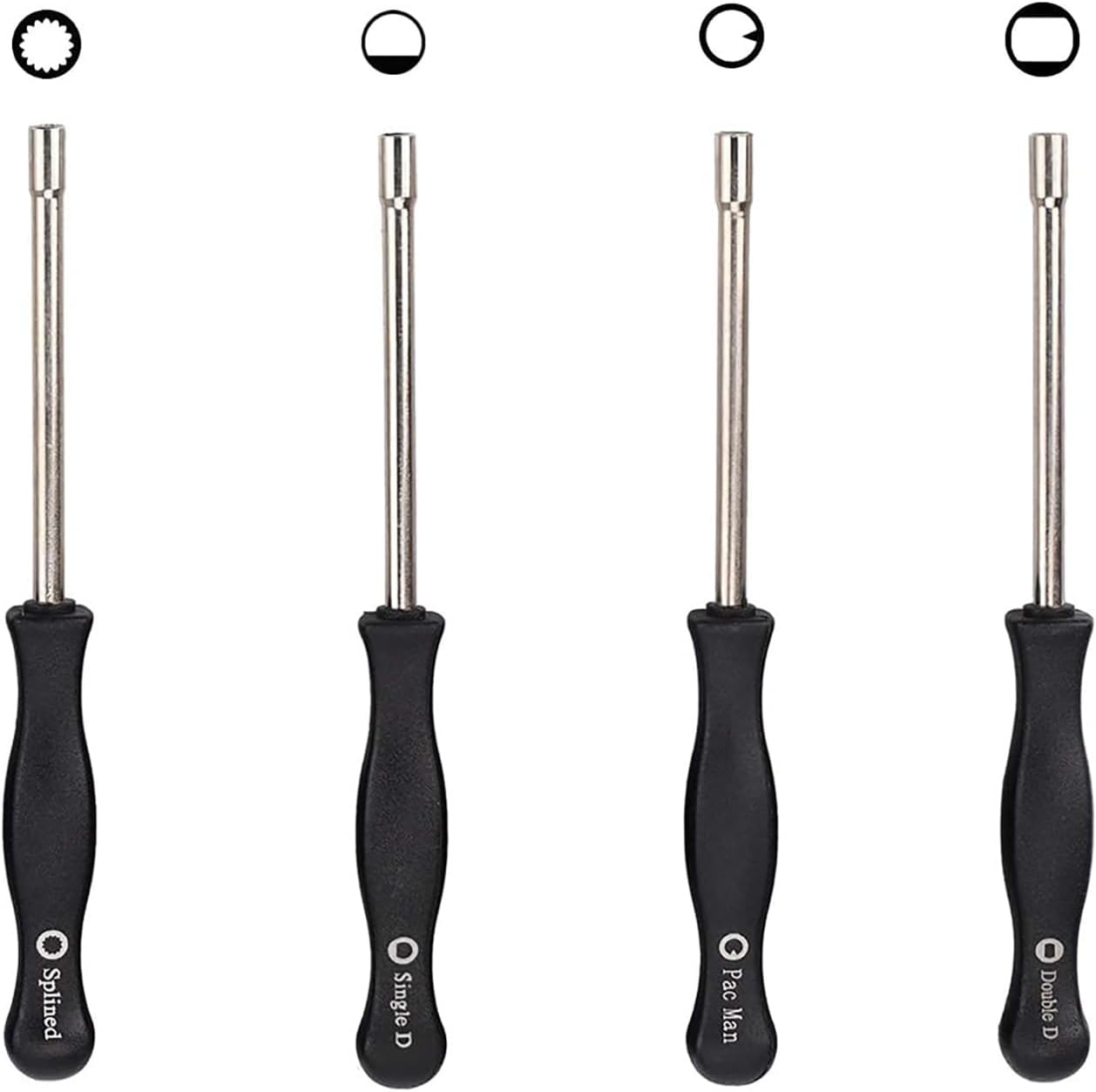 4-teiliges Vergaser-einstellwerkzeugset – 2-takt-motor – Gehärteter Stahl – Kompatibel Mit Zama Und Anderen – Für Freischneider Und Kettensägen – Einzel-/doppel-pacman-sortiment