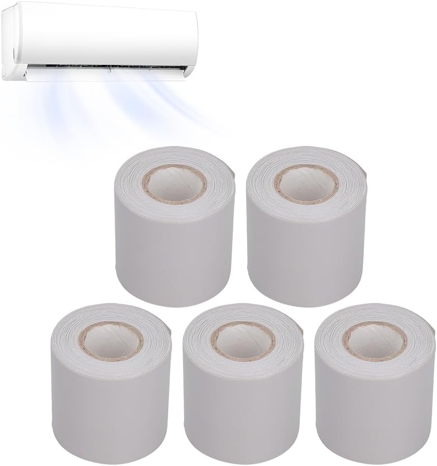 Dichtungsband Für Klimaanlagen – 5 Stück – Strapazierfähiges Pvc – Hohe Wärmedämmung – Kupferrohre Und -kanäle – 60 Mm
