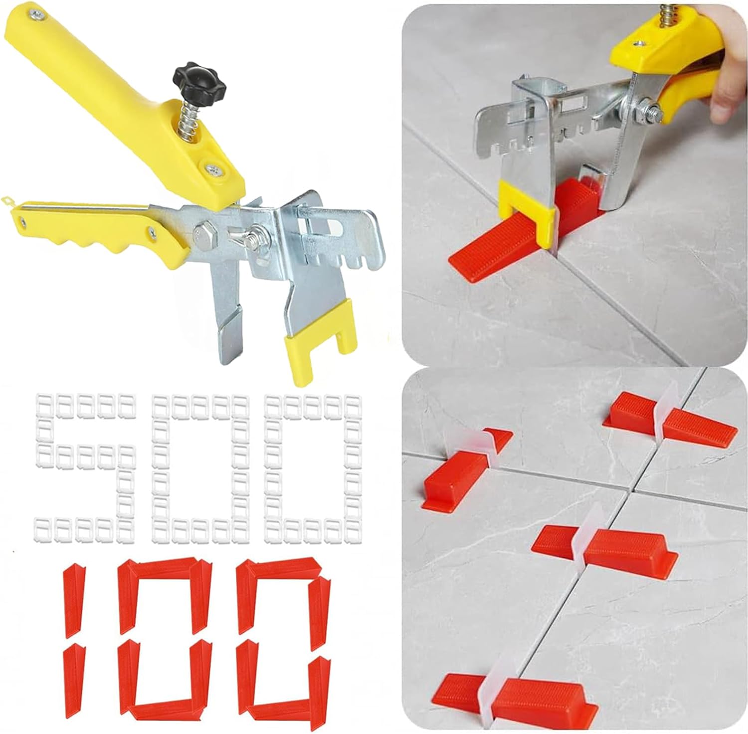 Fliesenausgleichsset – 601 Teile – Pp- Und Pvc-kunststoff – 2 Mm Selbstnivellierungssystem – Professionelle Wand- Und Bodenverlegung