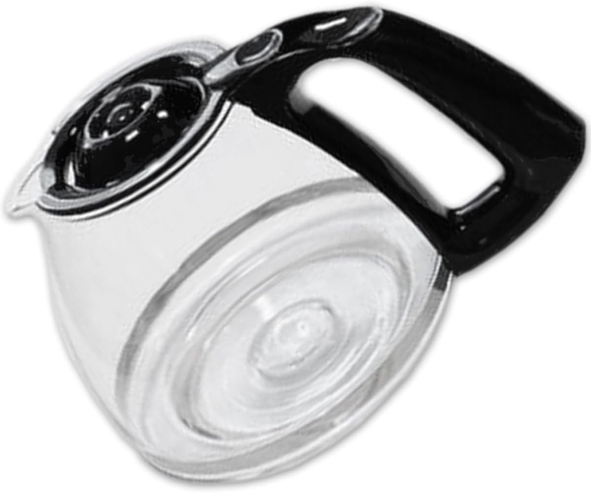 Kanne Mit Deckel Für Kaffeemaschine – 1 Stück – Robustes Glas – 1,25 L Fassungsvermögen – Für Subito-, Principio- Und Delfini-modelle – Kompatibel Mit Moulinex, Rowenta Und Tefal