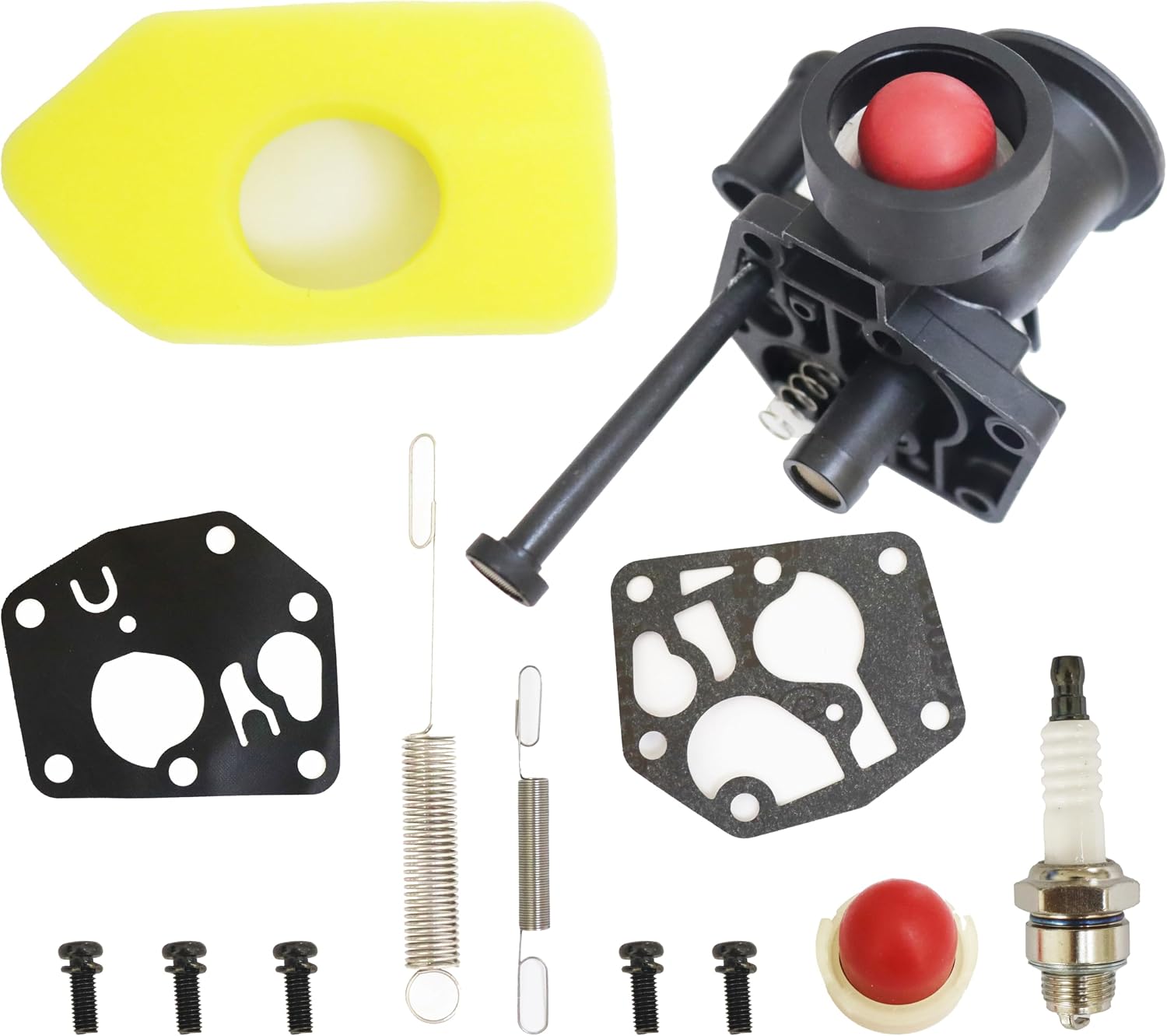 Kompletter Vergaser-reparatursatz – 1 Satz – Metall Und Gummi – B&s Motorersatzteil – Gartenmäher – Für Die Serien 98902 Und 10a902