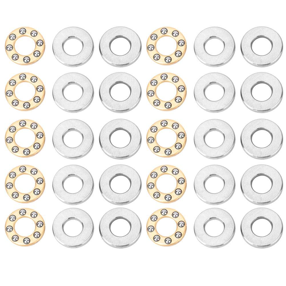 Axialkugellager – 10 Stück – Hochpräzisionsstahl – Laufruhig Und Leise – Modellbau Und Mechanik – F3-8m 3x8x3,5 Mm