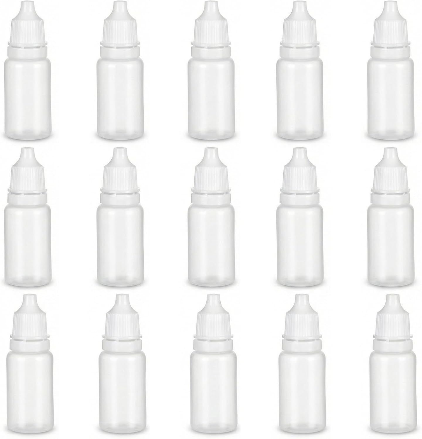 15 X 10 Ml Pipettenfläschchen – Flexibler Kunststoff – Präzisionsfläschchen Für Klebstoff, Tinte Und Farbe – Kreative Hobbys, Modellbau, Werkstatt – Transparent