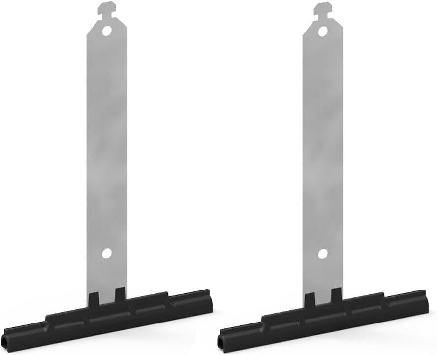 Set Mit 2 Flexiblen Schürzenclips – Für Achteckige Rohre – 8 Mm Klinge – Clip-befestigung – Für Rollläden Im Wohnbereich – Geeignet Für Höhen Von 30–45 Mm