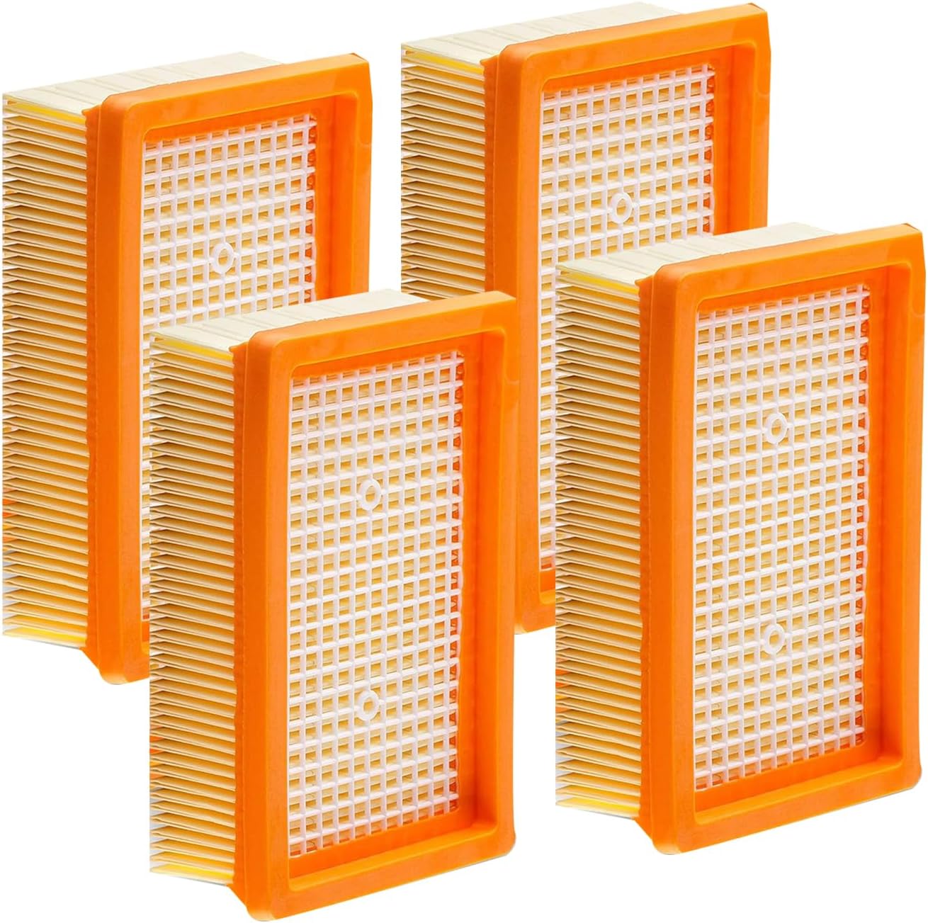 4er-pack Faltenfilter – Hepa-papier Und Abs – Für Nass- Und Trockensauger – Für Den Innen- Und Außenbereich – Kompatibel Mit Den Serien Wd Und Mv