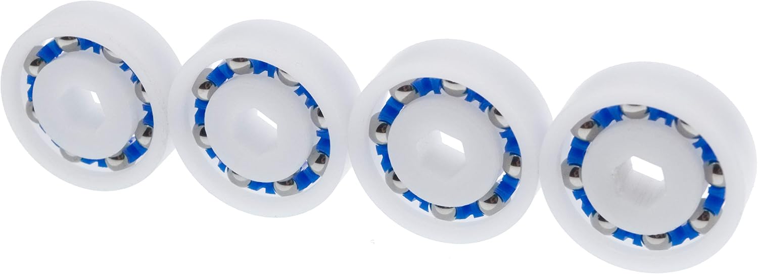 Kugellager – 4er-set – Kunststoff Und Edelstahl – Verstellbar Für Poolreiniger – Kompatibel Mit Polaris 360, 380 Und 3900 – 22 Mm