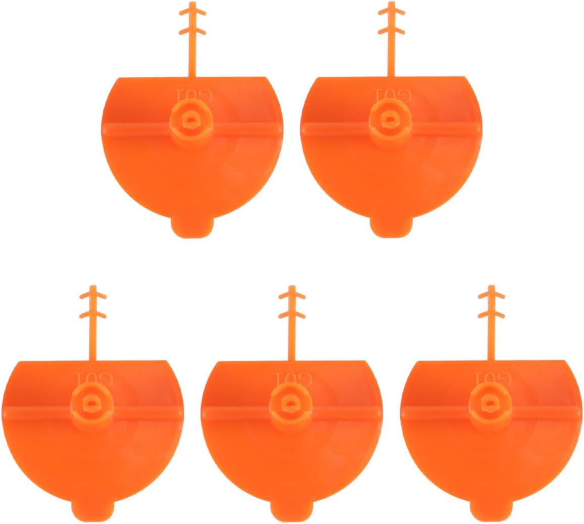 5er-pack Polyurethanschaumdüsen – Orangefarbene Flachdüse – Schnellwechselsystem – Geeignet Für Heimwerker Und Profis – 3,7 X 4,8 Cm