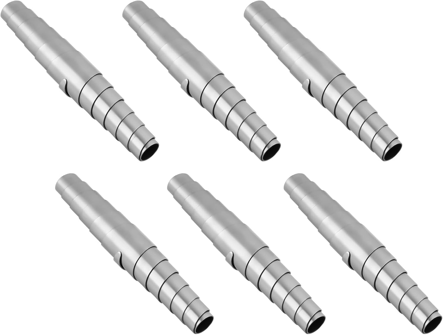 Gartenscherenfedern – 6er-pack – Edelstahl T316 – Hochleistungs-ersatzfedern (60 Mm) – Gartenarbeit Und Baumschnitt – Silbergrau