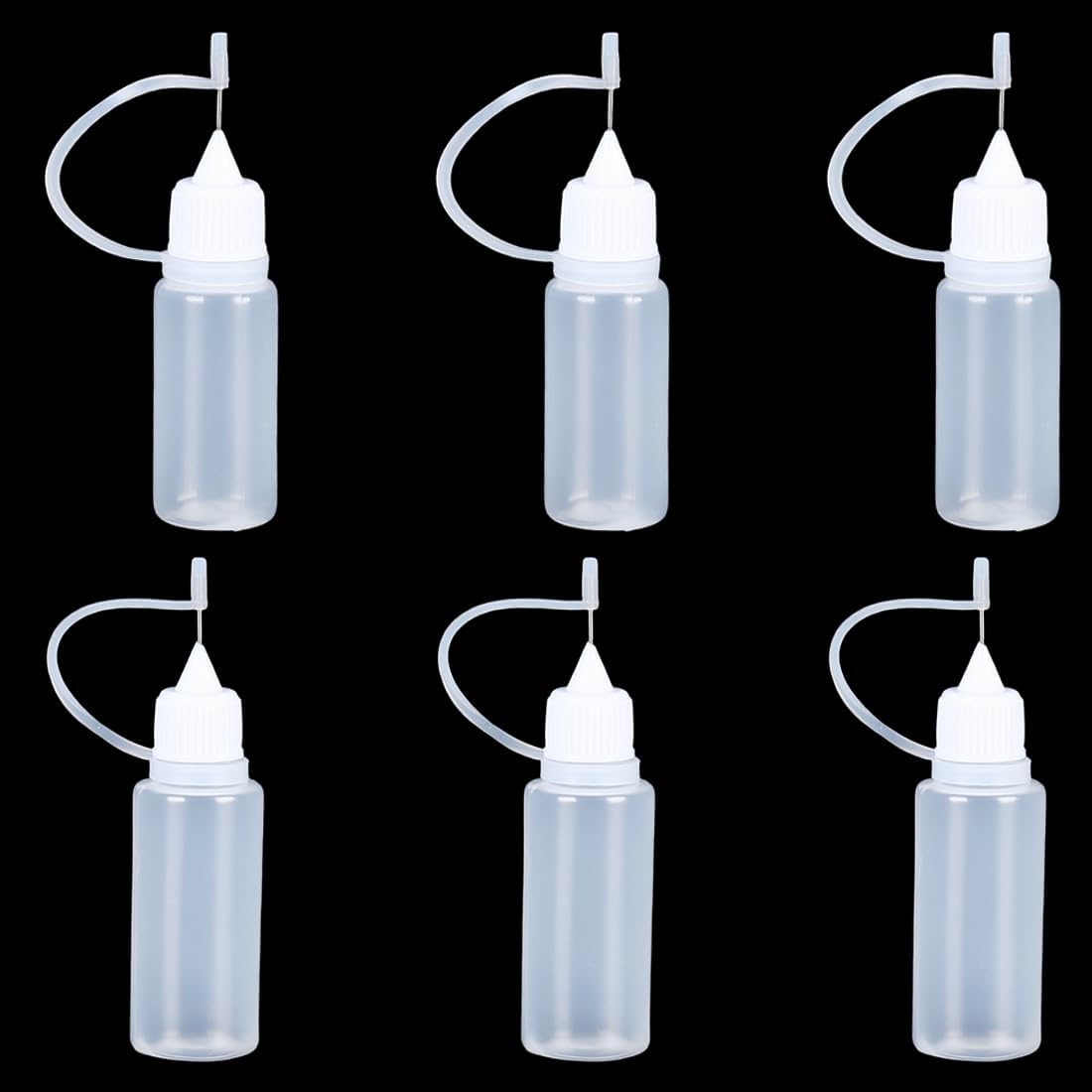 Flexible Pipettenflasche – 6 Stück – Ldpe-kunststoff – Einstellbare Durchflussrate – Basteln Und Labor – 10 Ml Und 15 Ml