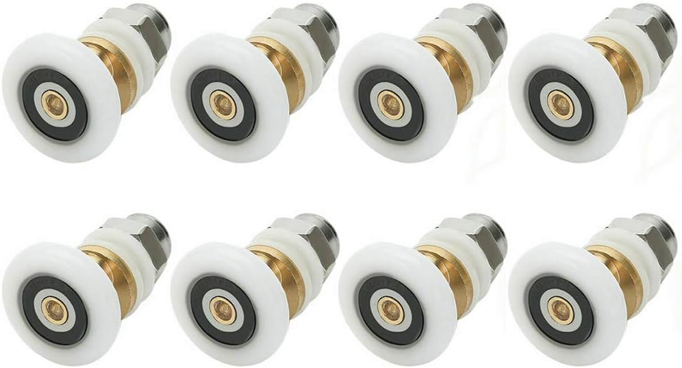 Ersatzrollen Für Duschkabinentüren – 8er-pack – Nylon Und Kupfer – Verstellbar, 19 Mm Durchmesser – Für Dusch- Und Dampfkabinen – 12 Mm Glasbohrung