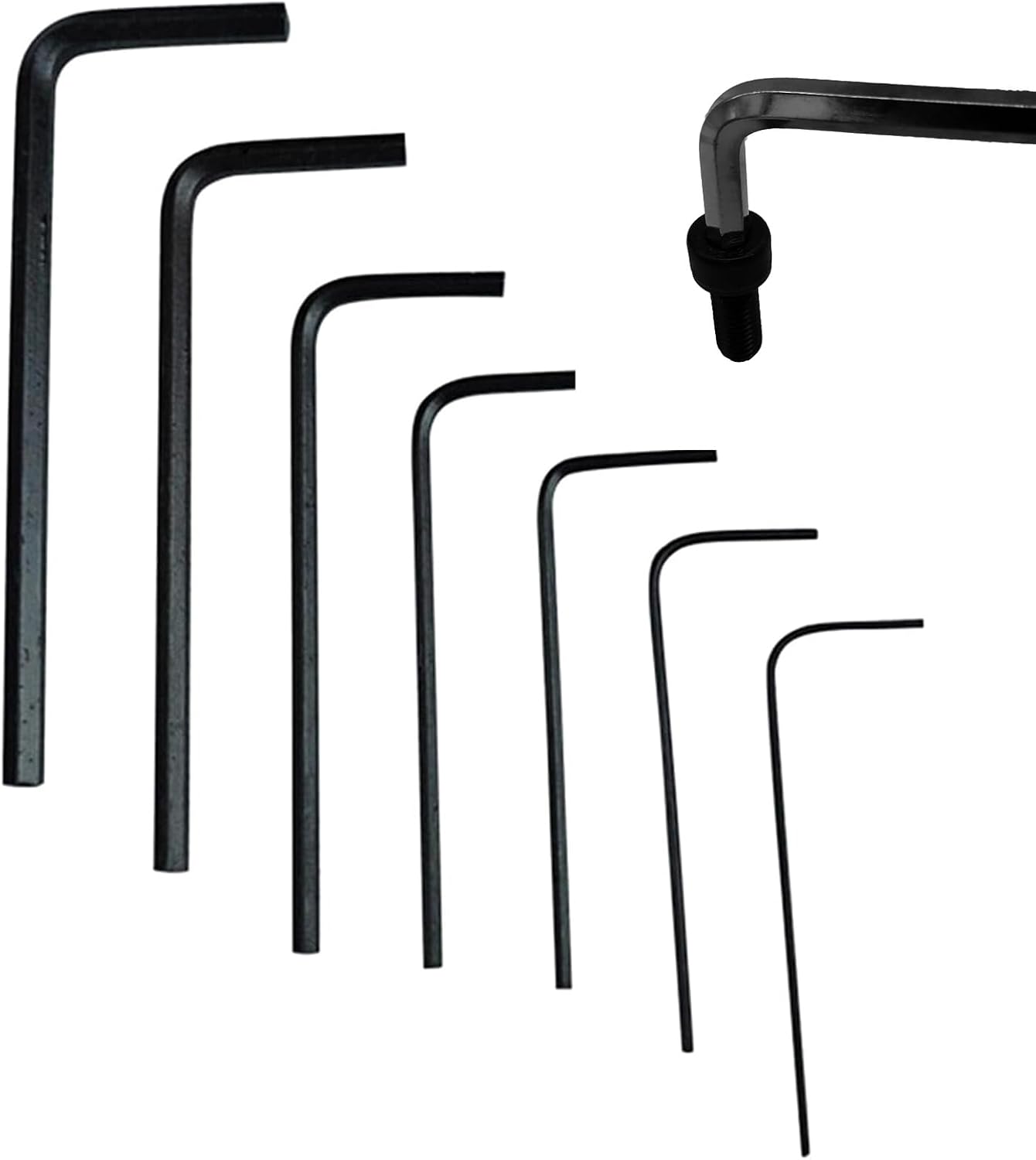 7-teiliger Inbusschlüsselsatz – Schwarzer Legierter Stahl – Präzision 0,7 Bis 3 Mm – Fahrrad- Und Mechanische Reparaturen – Kompaktkoffer