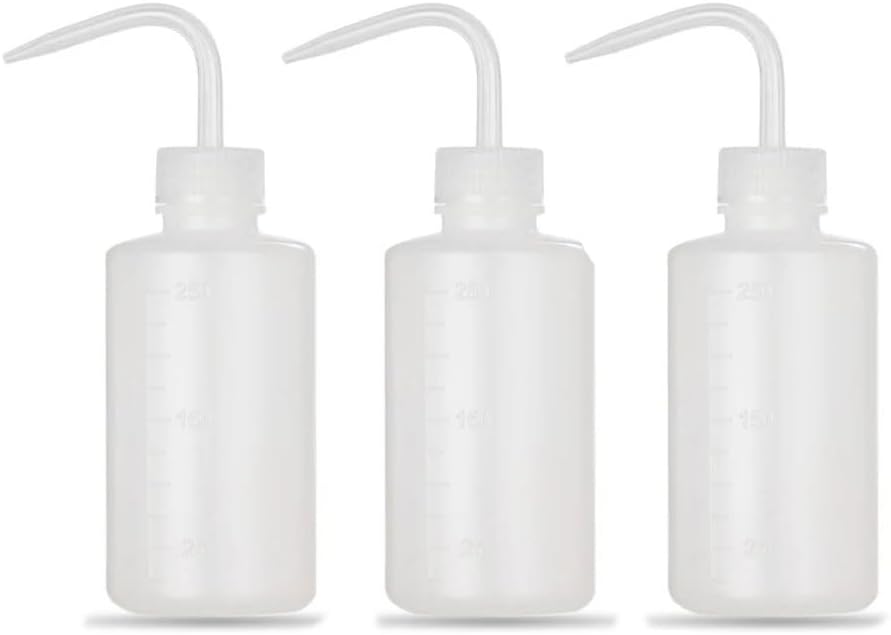 Set Mit 3 X 250 Ml Dosierflaschen – Transparenter, Flexibler Kunststoff – Präziser Ausgießer Für Labor, Pflanzenpflege Und Gartenarbeit – Mehrzweck-spülflaschen