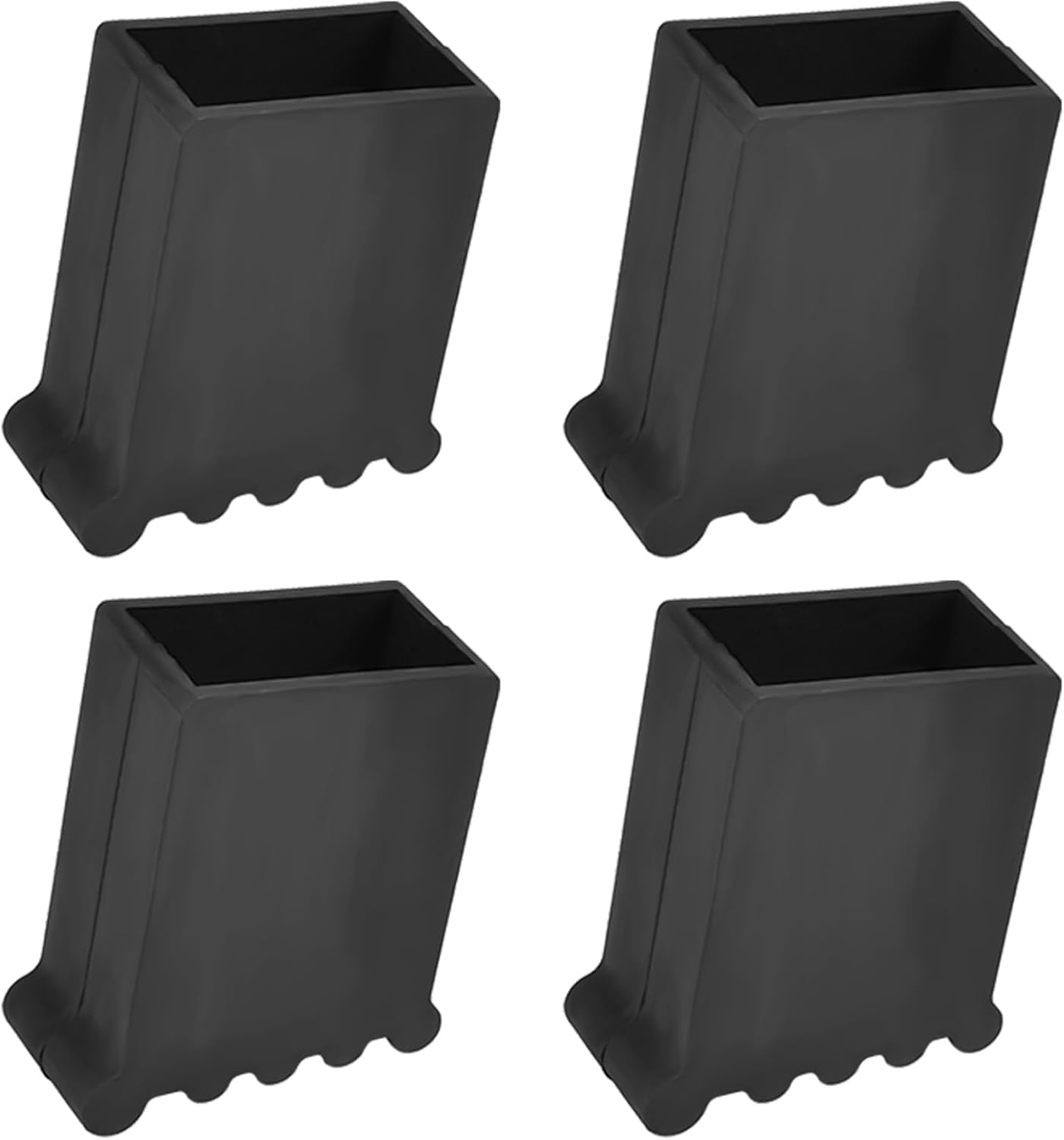 4 Leiterfüße – 4er-set – Strapazierfähiges Gummi – Rutschfest Und Geräuscharm – Für Metall- Und Klappleitern – Schwarz Oder Rot