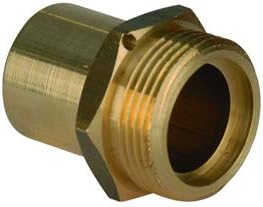 Erdgasanschlussstück - 1 Stück - Nf Messing - 6/20 Außengewinde-lötnippel - Für Zähler Und Kupferrohr Ø22 - Dn 20