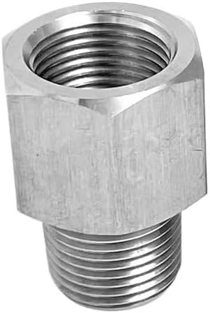Schlauchverschraubung Aus Edelstahl – 1 Stück – Edelstahl 304 – Gewindeadapter (außengewinde Auf Innengewinde) – Hochdruckinstallation – M14x1,5 Auf M16x1,5