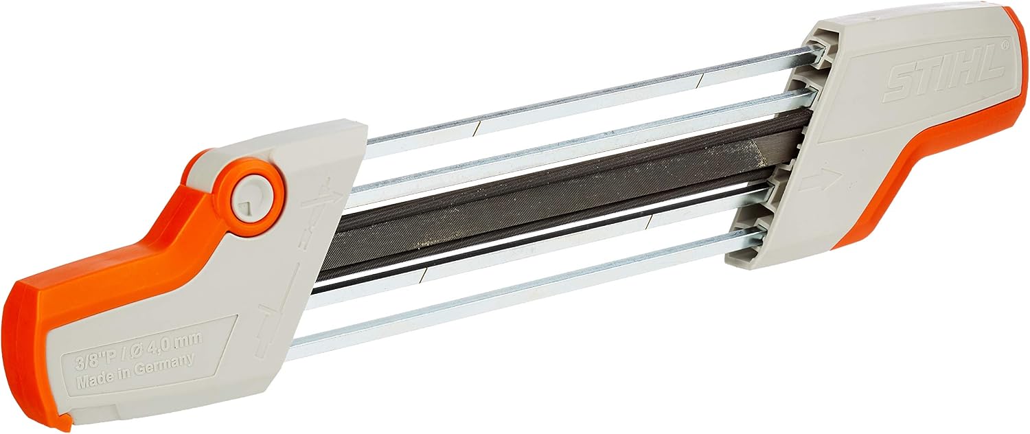 2-in-1-feilenhalter Für 3/8"-ketten – Schärfwerkzeug – Robuster Stahl – Verstellbare Zähne Und Anschläge – Forstkettensäge – Ø 4,0 Mm