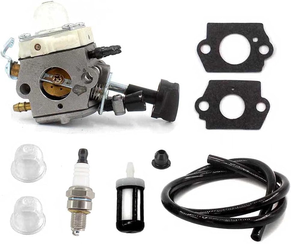 Vergaser Mit Zündkerze – 2-teiliges Set – Aluminium Und Kunststoff – Ersatzteil Zama C1m-s261b – Stihl Bg56 Sh86 Laubbläser – Kompatibel Mit Modellen Der Serien 56 Und 86