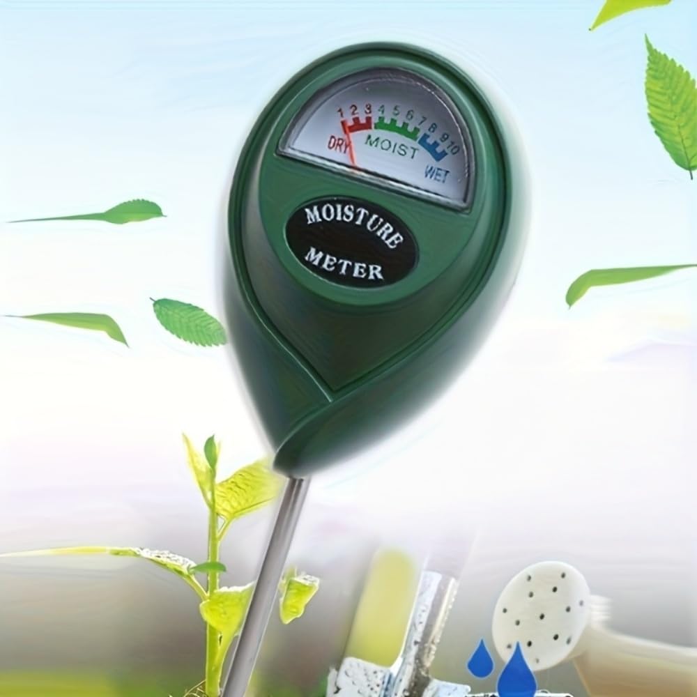 Analoges Bodenfeuchtemessgerät – 1 Stück – Robustes Metall – Schnelle Messung Ohne Batterien – Für Den Innen- Und Außenbereich, Garten/gewächshaus – Langlebige Sonde