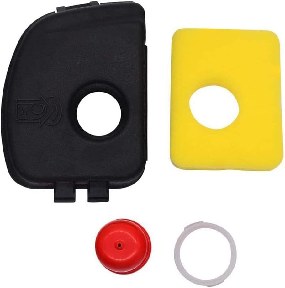 Luftfilterabdeckungssatz – 1 Set – Kunststoff Und Schaumstoff – Kompatibler Ersatz Für Bs-rasenmäher – Schwarz