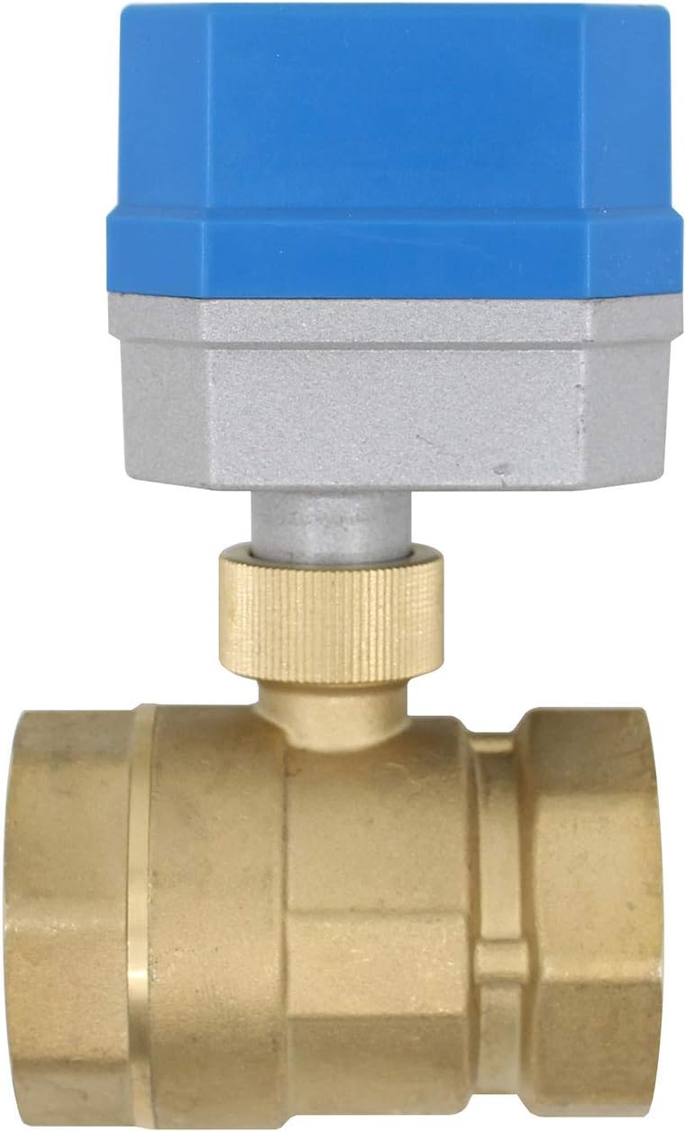 Motorbetriebenes 2-wege-kugelventil – 1 Stück – Messing Und Stahl – 220-v-elektrosteuerung – Heizung Und Klimatechnik – Dn32 (1-1/4 Zoll)