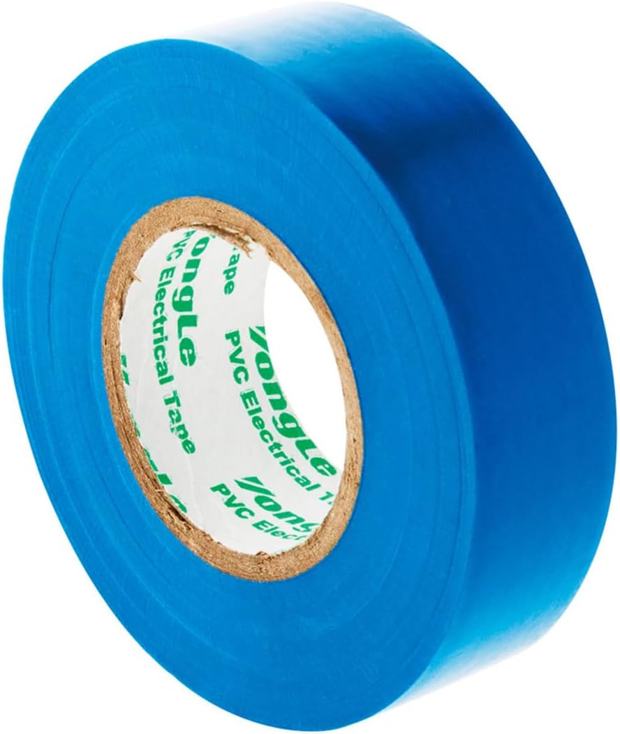 Isolierkleberolle – 1 Stück – Blaues Pvc – Hochfeste Elektrische Isolierung – Für Den Professionellen Und Privaten Gebrauch – 19 Mm X 20 M
