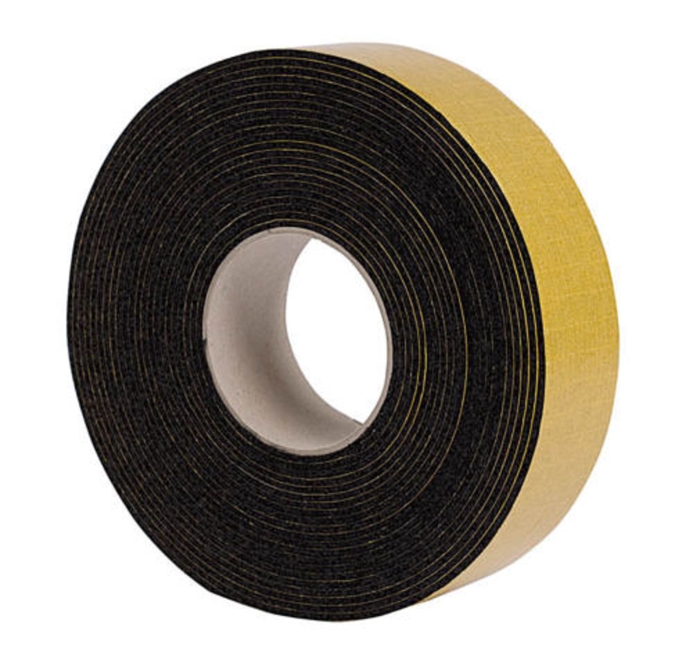 Isolierband Aus Gummi – 1 Rolle – Schwarz, 50 Mm X 3 Mm – Antikondensationsklasse 1 – Für Klimaanlagen Und Heizungen – 10 Meter