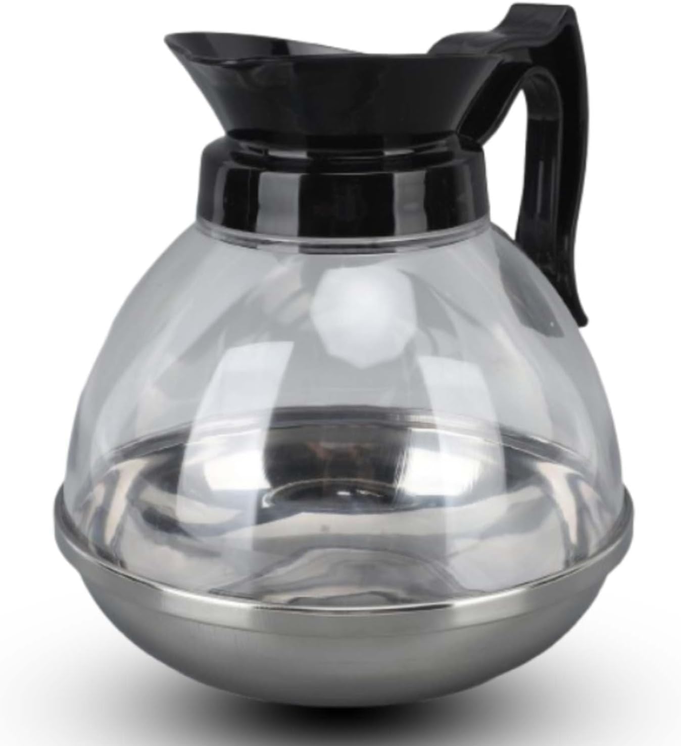Universelle Kaffeekanne – 1-teilig – Glas Und Schwarzes Abs – Auslaufsicherer Ausguss Und Ergonomischer Griff – Für Kaffeemaschinen Und Teekannen – Fassungsvermögen: 0,5 Liter