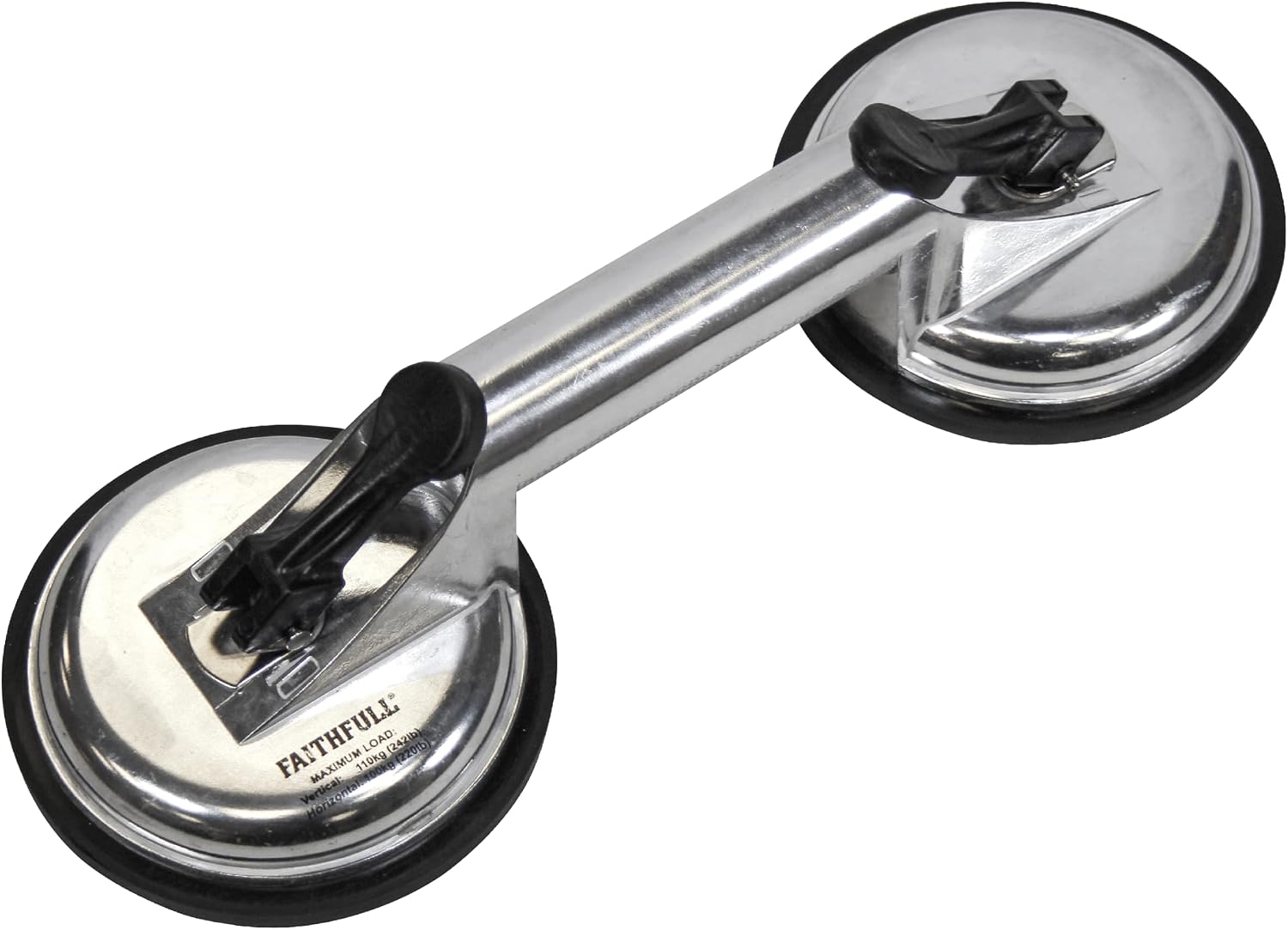120-mm-aluminium-doppelmuster-saugnapf – 1 Stück – Hochleistungs-tragkraft Bis 110 Kg – Für Fenster Und Paneele – Professionelle Anwendung