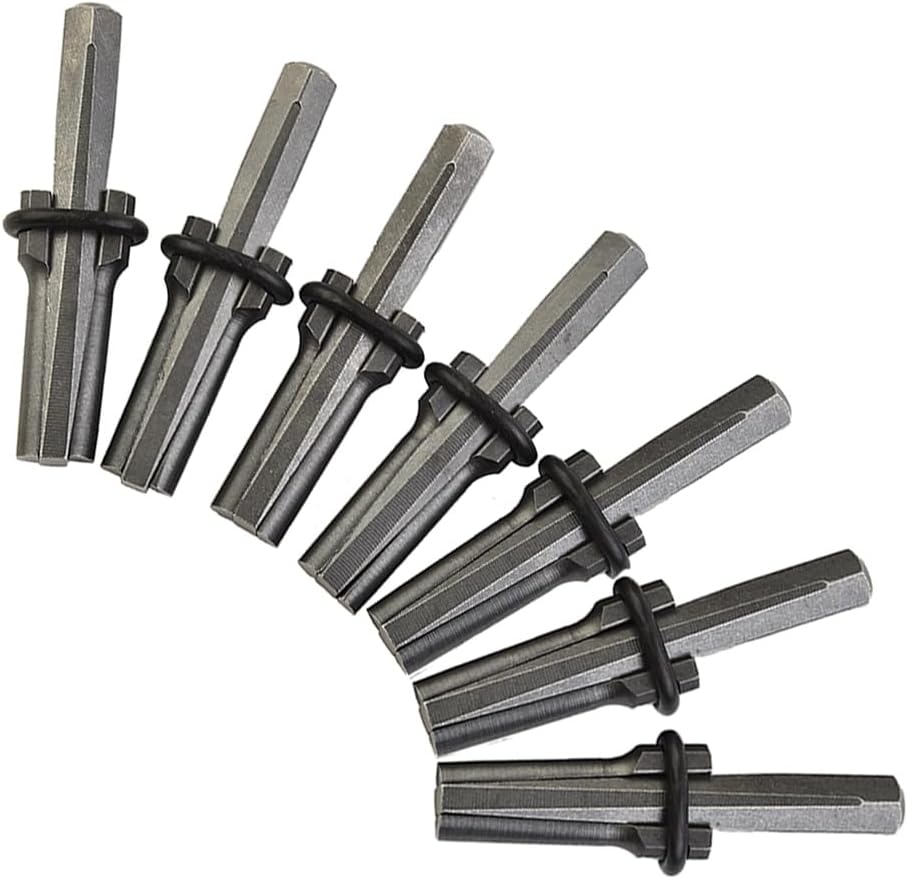 Spaltkeile – 7er-set – Imprägnierter Stahl – Zum Spalten Von Stein Und Beton – Für Mauerwerksarbeiten – 14 X 105 Mm