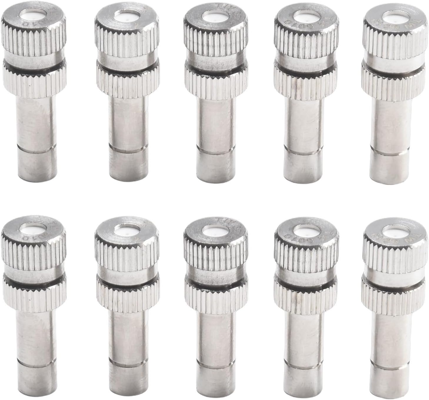 Sprühdüsen – 10er-pack – Kupfer Und Verzinkt – 6-mm-schnellanschluss – Garten Und Gewächshaus – Verschiedene Durchmesser