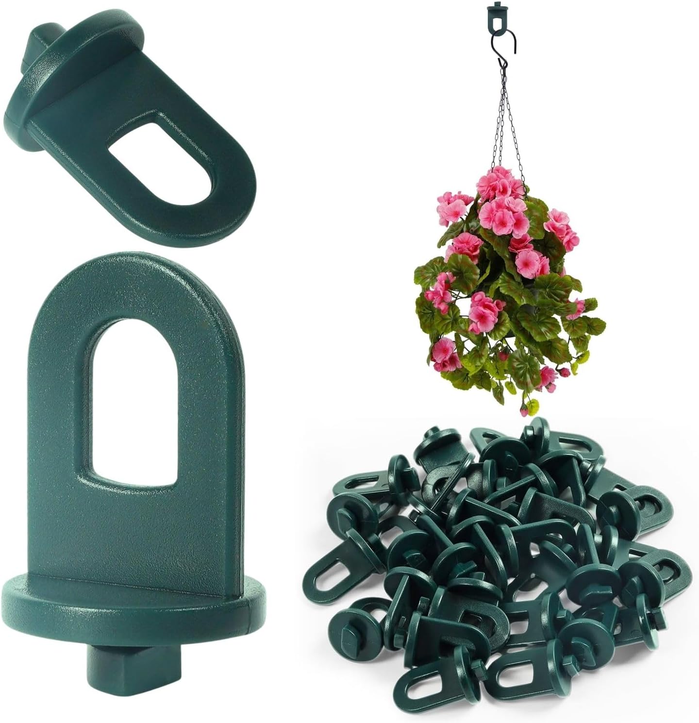 50er-pack Gewächshausclips – Robuster Kunststoff – Werkzeuglose, Drehbare Befestigung – Für Pflanzen Und Zubehör – Garten Und Terrasse – 3,2 X 1,5 Cm