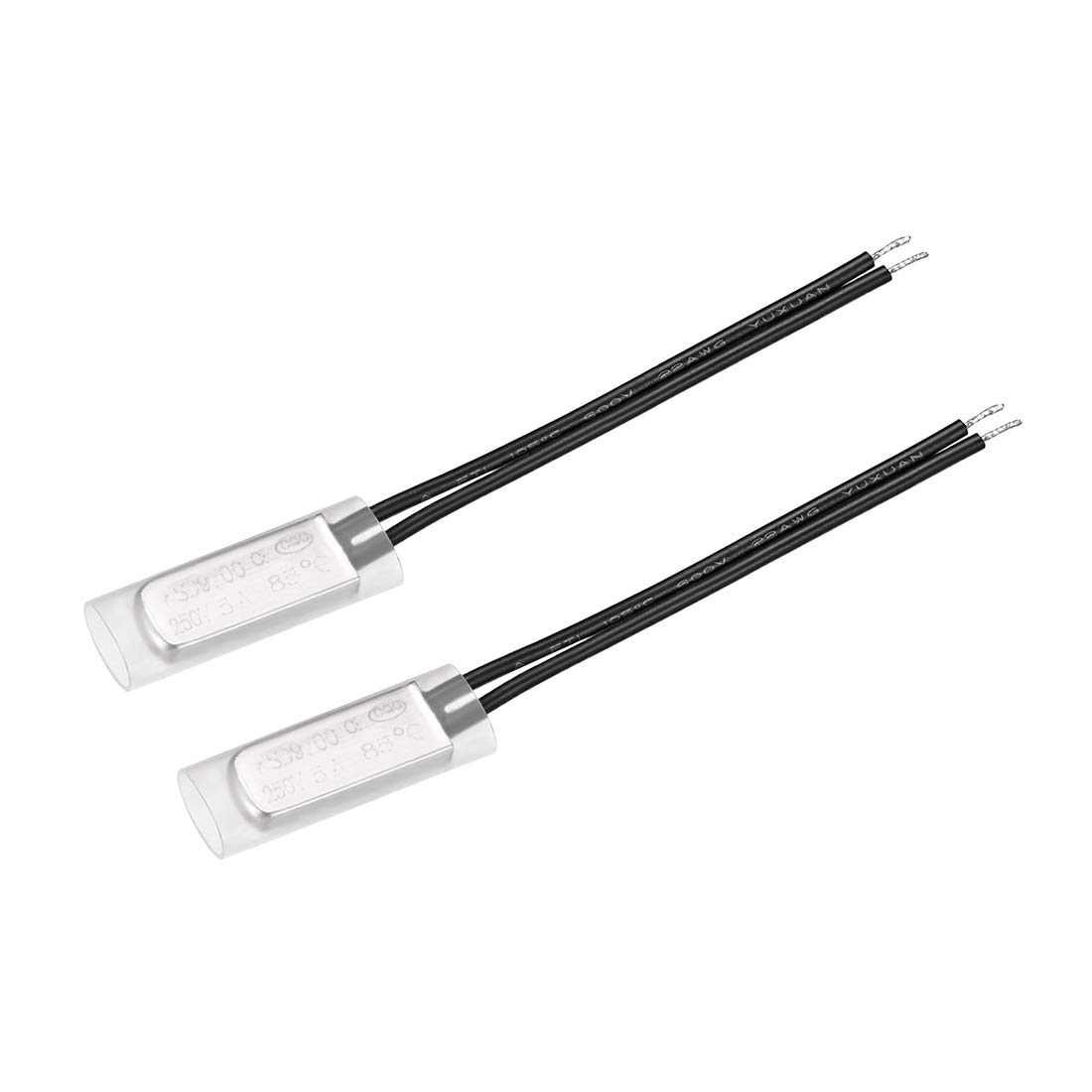 Thermostat Ksd9700 – 2er-pack – Metall – 85 °c Nc-schalter – Motor- Und Geräteschutz – 250 V, 5 A