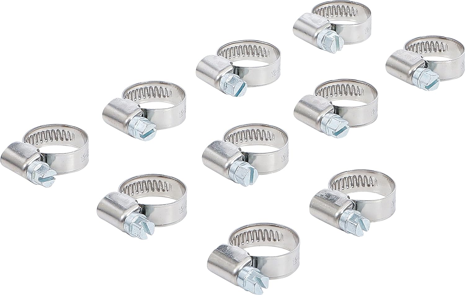Schlauchschellen – 10 Stück – Edelstahl – Zur Befestigung Von Rohren Mit 12–20 Mm Durchmesser – Sanitär Und Garten – 12 X 20 Mm