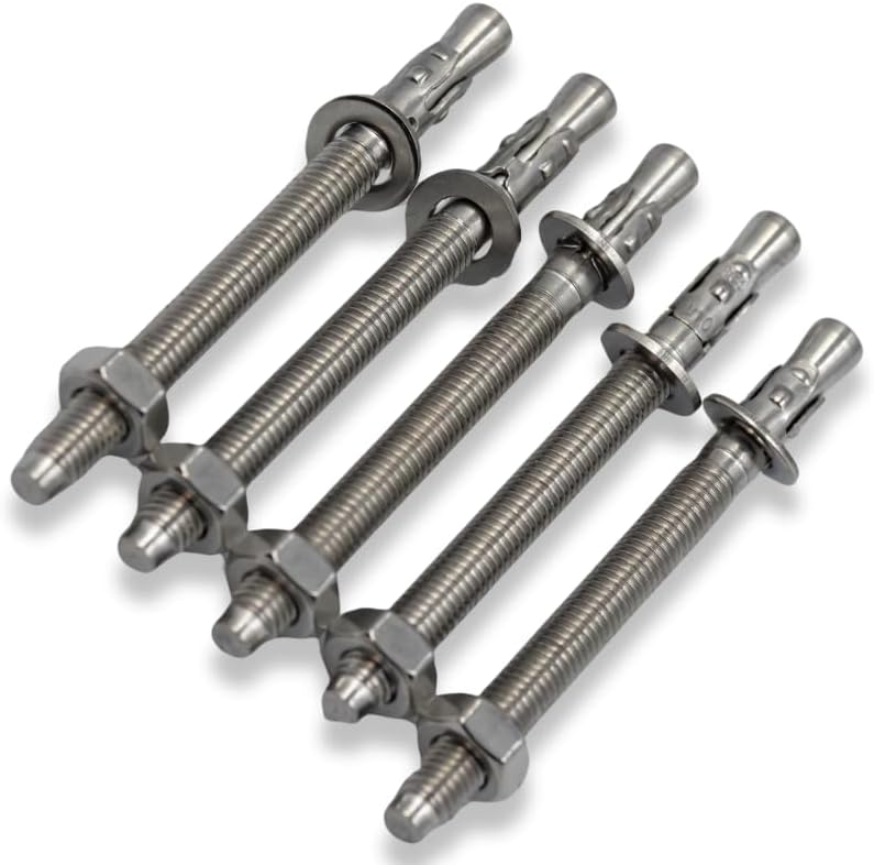 M6x40mm Spreizdübel – 10er-pack – Verzinkter Stahl – Hochleistungs-betonverankerung – Für Industrie Und Mauerwerk – Metallgrau