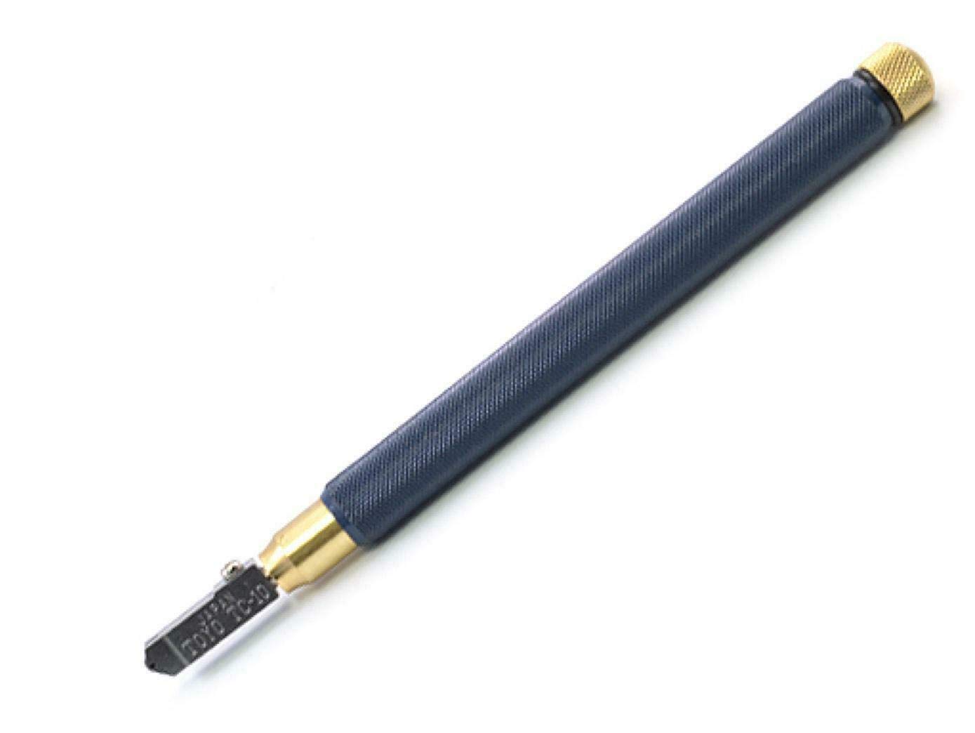 Ergonomischer Glasschneider – 1 Stück – Messing Und Hartmetall – Integrierter Ölbehälter – Für Glasstärken Von 2 Bis 10 Mm – 138°-winkel
