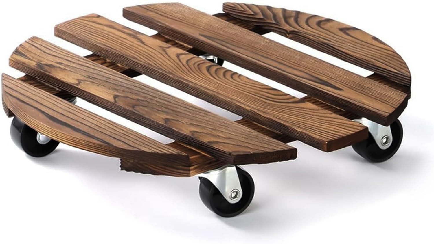 Pflanzenständer Mit Rollen, Pflanzenständer Mit Rollen Ø 300 Mm, Blumentopfhalter Mit Rollen, Tragkraft 100 Kg, Rollplattform Für Den Innen- Und Außenbereich