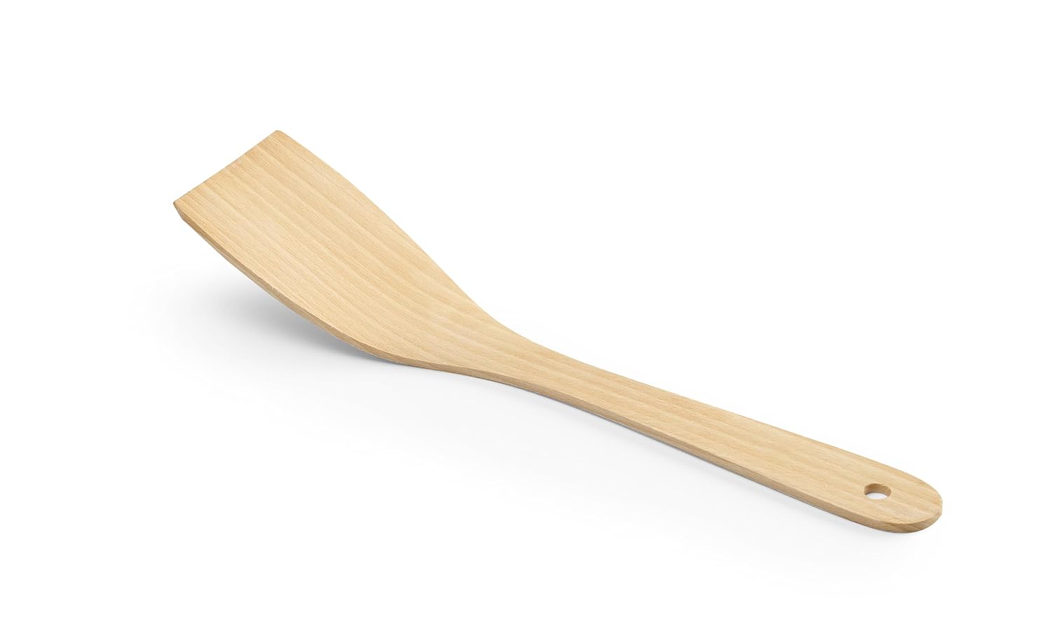 2er-set Spatel Aus Buchenholz – Robuste, Gebogene Küchenhelfer – Antihaftbeschichtung – Für Den Täglichen Gebrauch – 320 Mm, Natur