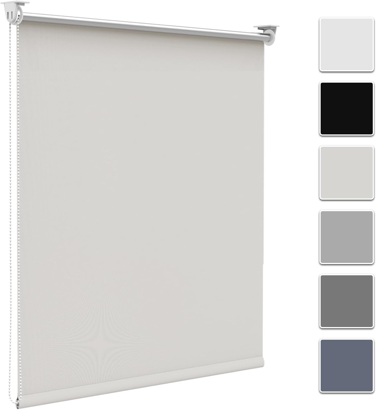 Verdunkelungsrollo – 1-teilig – Beige Polyester – Wärmedämmung – Wohnzimmer, Schlafzimmer, Büro – 70 X 130 Cm