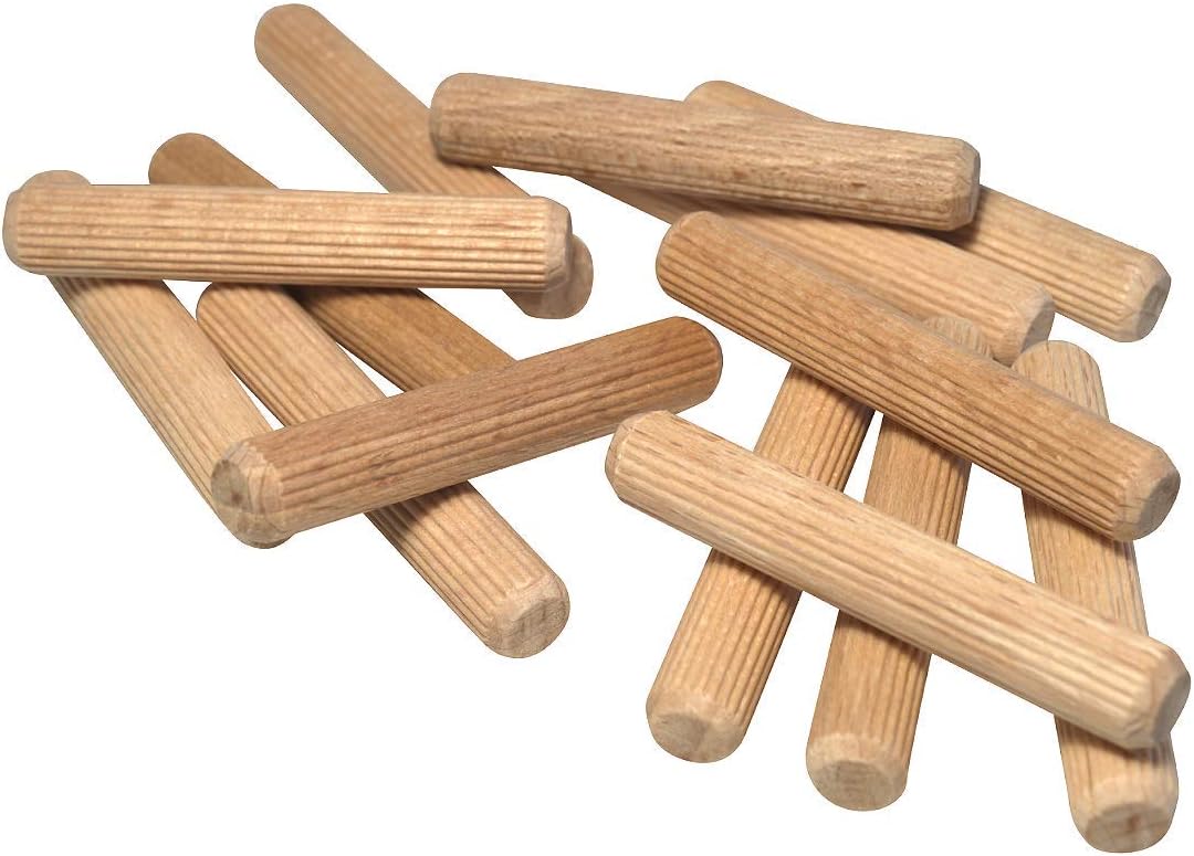 Buchenholz-dübel – 200 Stück – Massivholz Natur – Robuste Verbindungen – Für Heimwerker Und Möbelbau – 8 X 50 Mm
