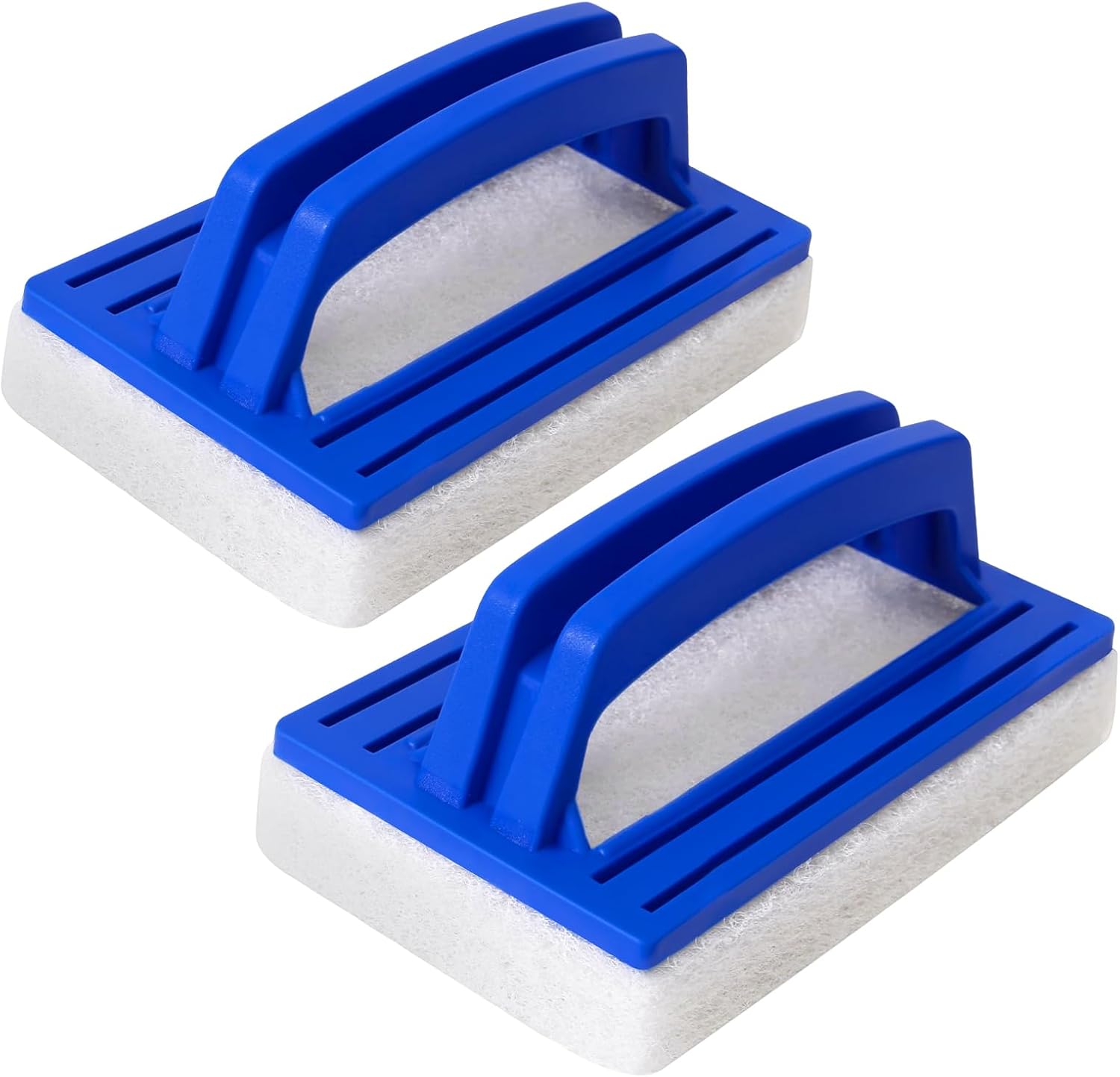 Pool-schwammbürste – 2-teilig – Schwamm Und Kunststoff – Reinigung Von Wasserlinie Und Wänden – Für Pools Und Whirlpools – 14,5 X 8,5 Cm
