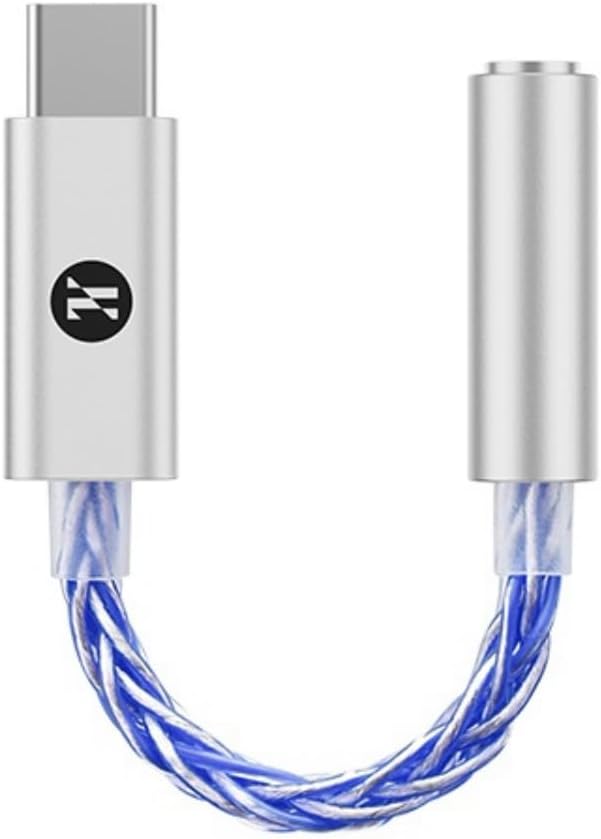 Usb-c-auf-3,5-mm-audioadapterkabel – 1 Stück – Aluminium – Dual-chip-dac – Für Kopfhörer Und Smartphones – Blau