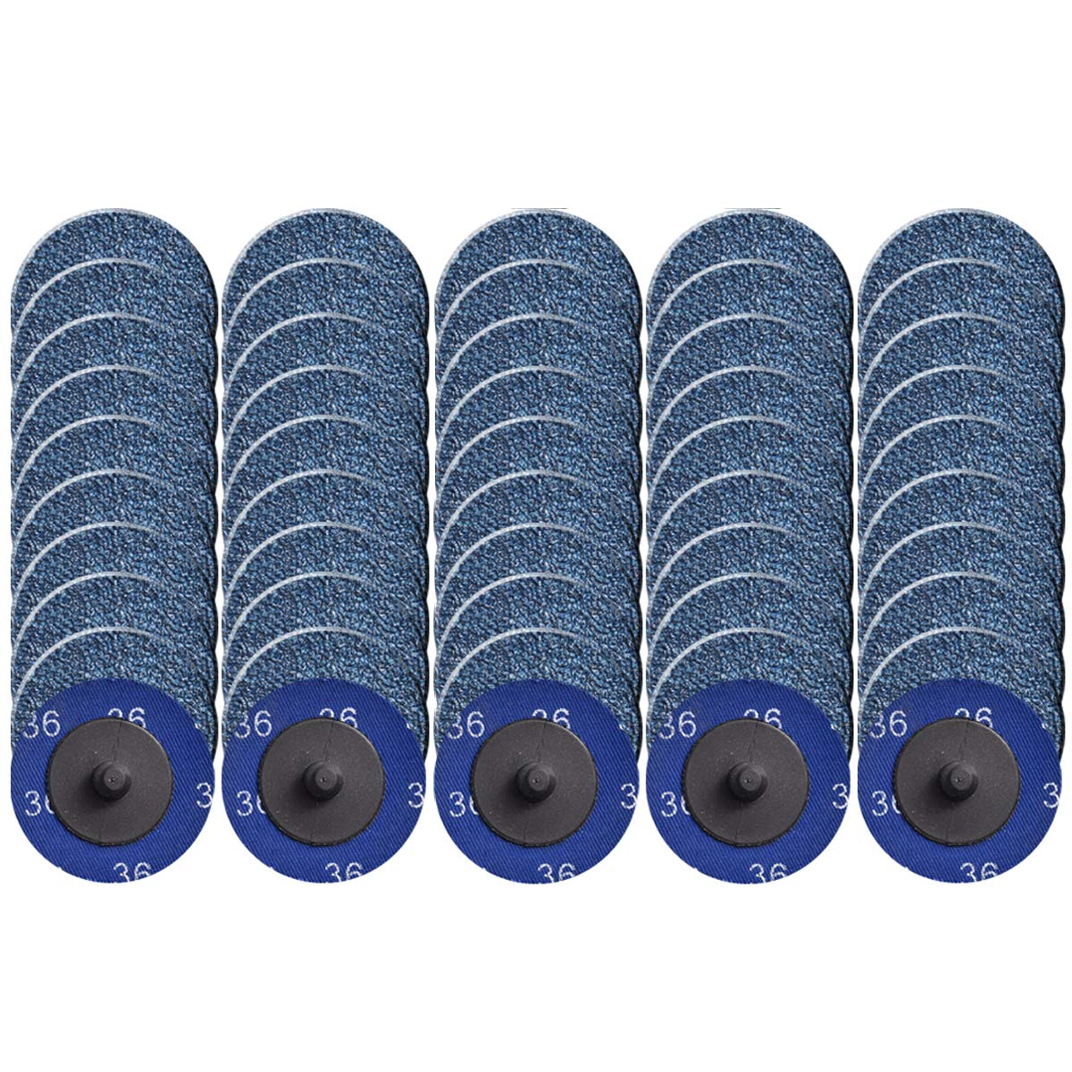 Packung Mit 50 Schleifscheiben – 51 Mm – Zirkonoxid – R-lock Schnellwechselsystem – Metall Und Holz – Körnung 36