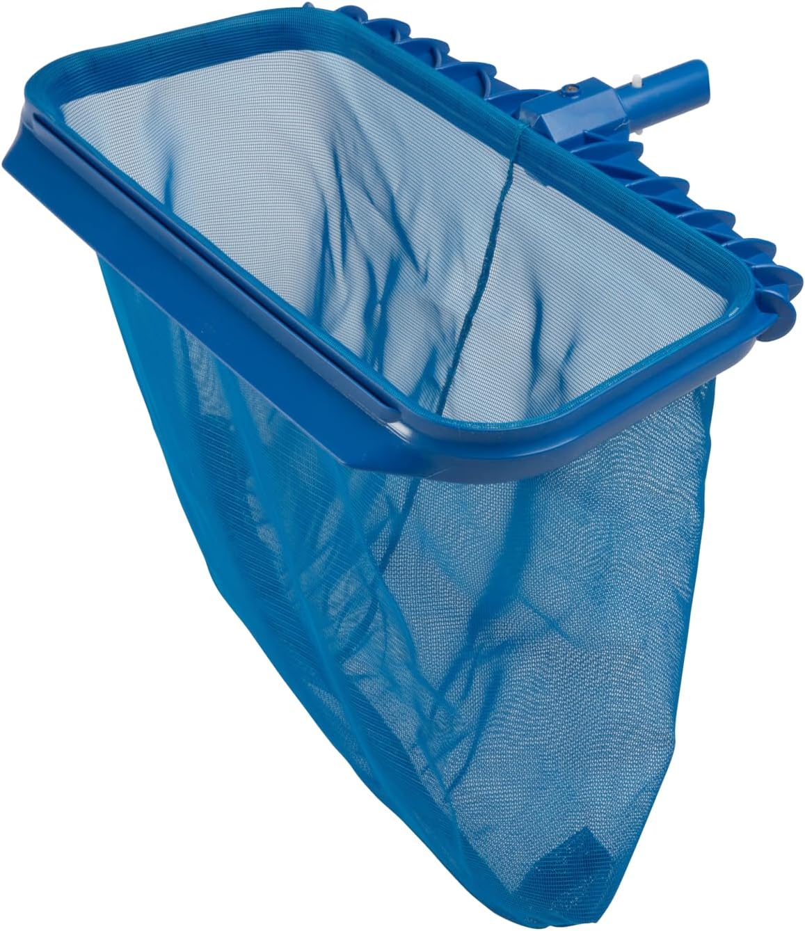 Bodenkescher – 1 Stück – Verstärkter Blauer Kunststoff – Tiefes Netz Für Schmutz – Schwimmbad, Teich, Biotop – Kompatibel Mit Teleskopstiel