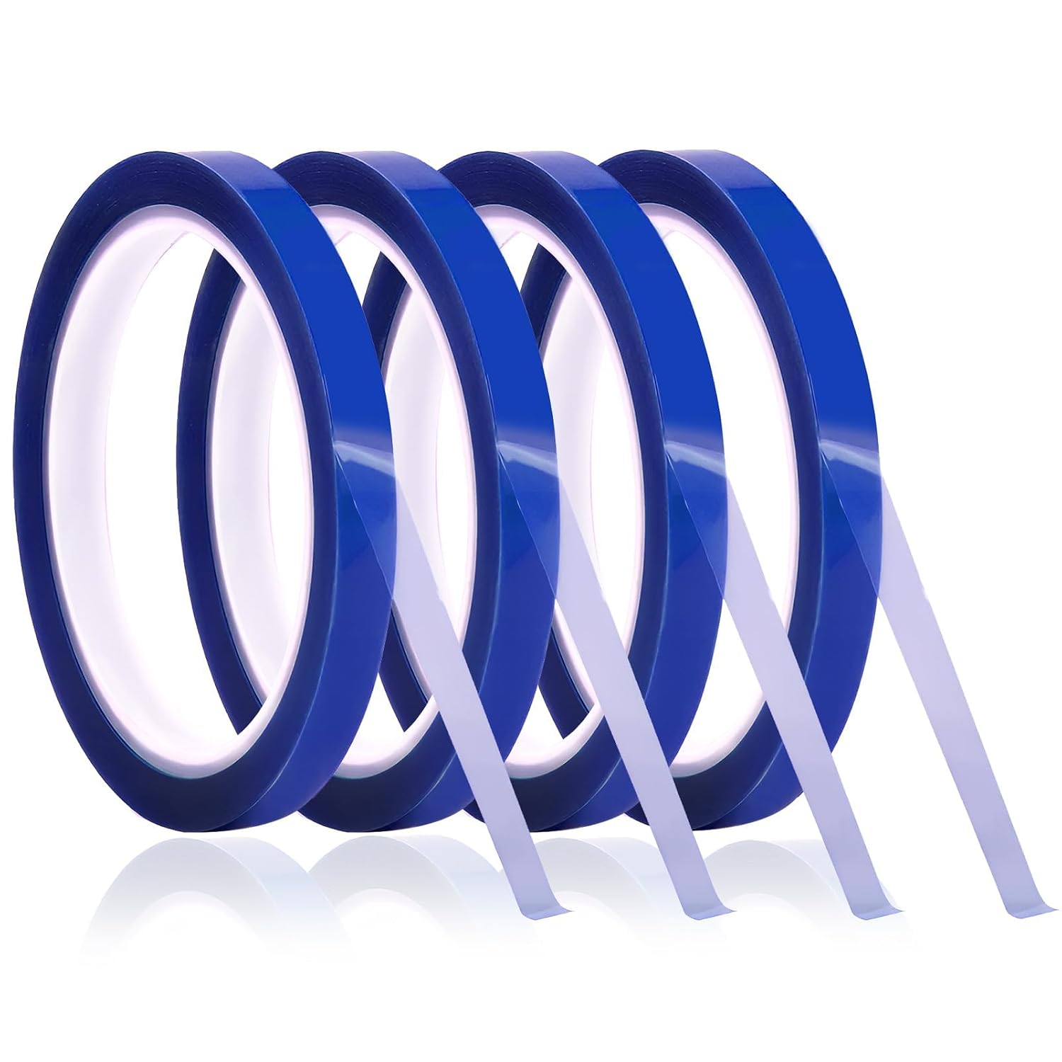 Rollen 10 Mm X 33 M Hitzeschutzband – Blaues Vinyl, Hitzebeständig Bis 230 °c – Rückstandsfreier Thermokleber – Sublimation Und Elektronik