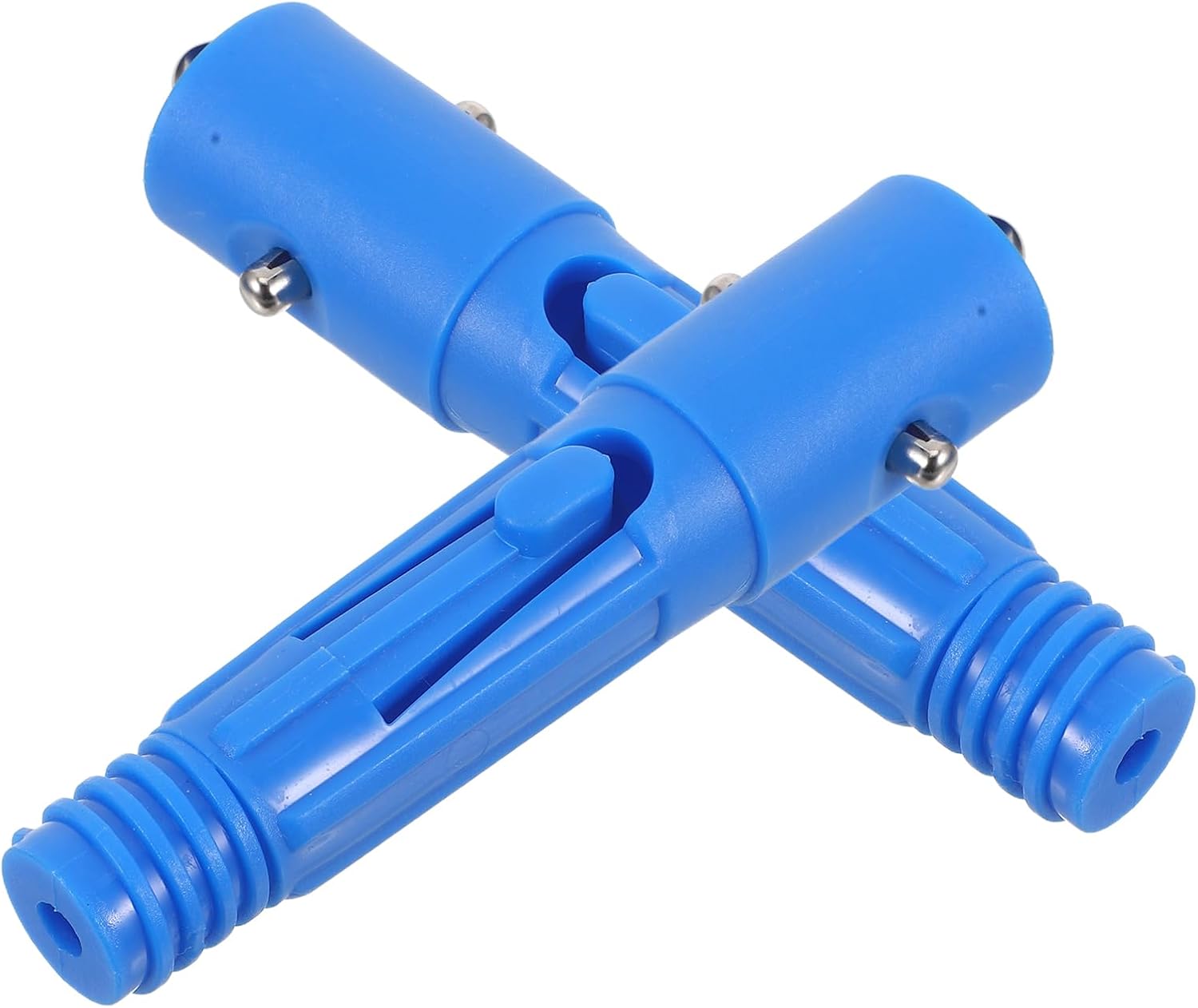 22-mm-gewindeadapter, 2er-pack, Verstärkter Blauer Kunststoff, Robuste Befestigung Für Besenstiel Und Teleskopstange Zur Reinigung Von Haus Und Pool