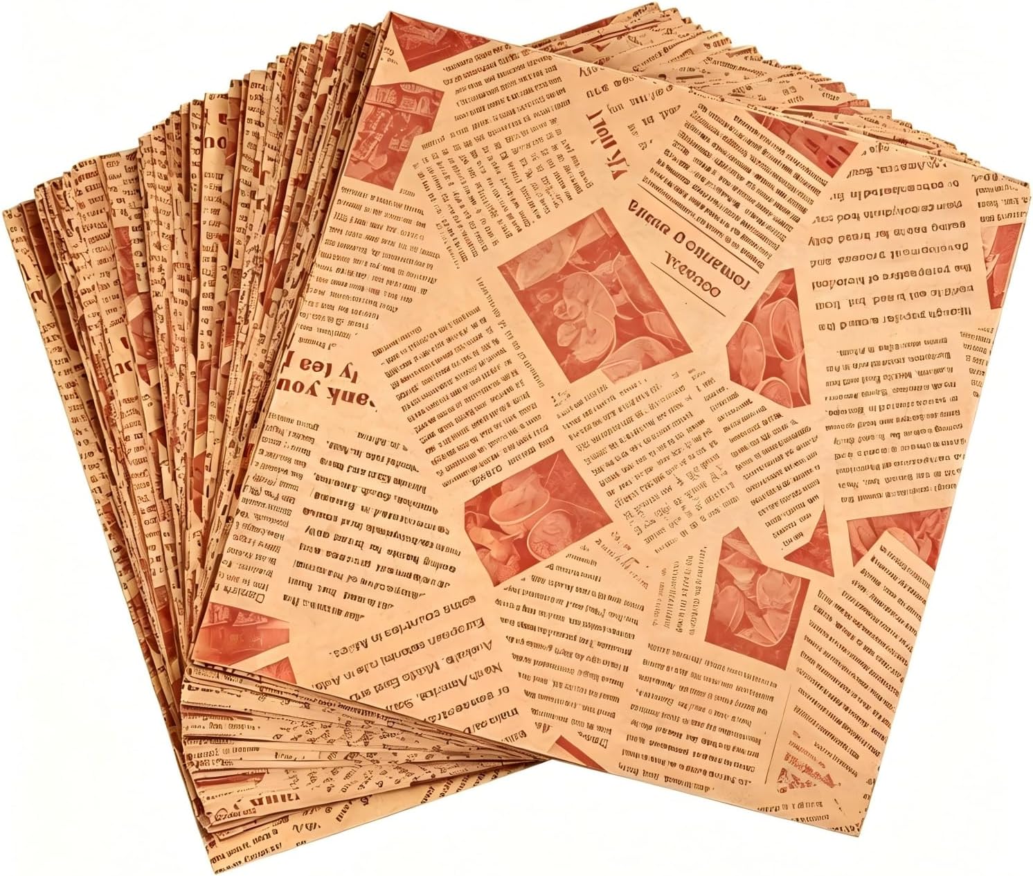 Backpapier - 100 Blatt - 25 X 25 Cm - Fettabweisend - Für Burger, Sandwiches, Profiküchen