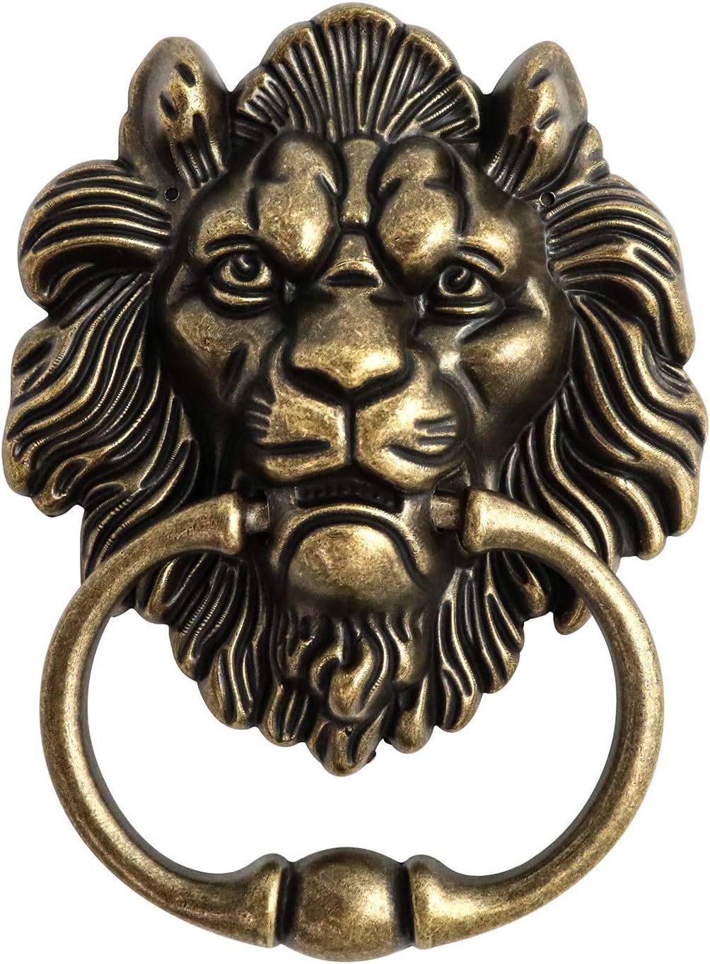 Türklopfer Mit Löwenkopf – 1 Stück – Antikbronze – Klassisches Design – Für Eingangsbereich Und Veranda – Inkl. Schrauben