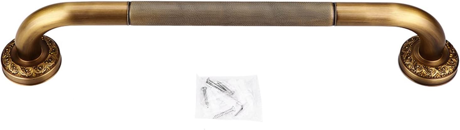 Sicherheits-haltegriff – 1 Stück – Messing Im Antik-stil – Wandmontage, Rutschfester Griff – Für Badezimmer Und Treppen – Geschnitzte Bronze