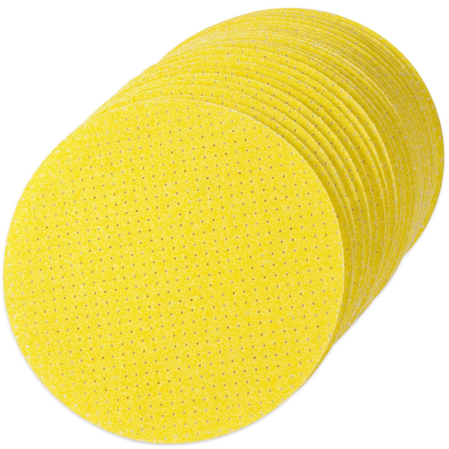 25 Schleifscheiben 225 Mm – Packung Mit 5 Körnungen – Aluminiumoxid – Staubfreies Schleifen – Für Trockenbau- Und Deckenschleifer – Körnung 60 Bis 220